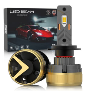 LEDBeam LED HX 120W Automotive Grade 7035 Chip 22000Lm Halogen Technology Warm White Car Headlight Bulbs (12V,120W/2bulbs)- - H7/H18