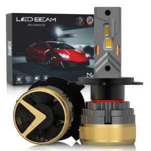 LEDBeam LED HX 120W Automotive Grade 7035 Chip 22000Lm Halogen Technology Warm White Car Headlight Bulbs (12V,120W/2bulbs)- - H4