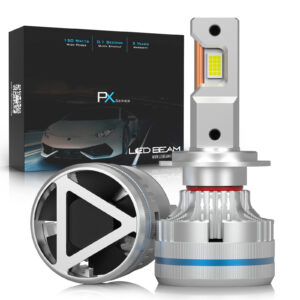 LEDBeam LED PX 150W Automotive Grade 7035 Chip 32000Lm 6000k White Car Headlight Bulbs (12V,150W/2bulbs) - H7/H18